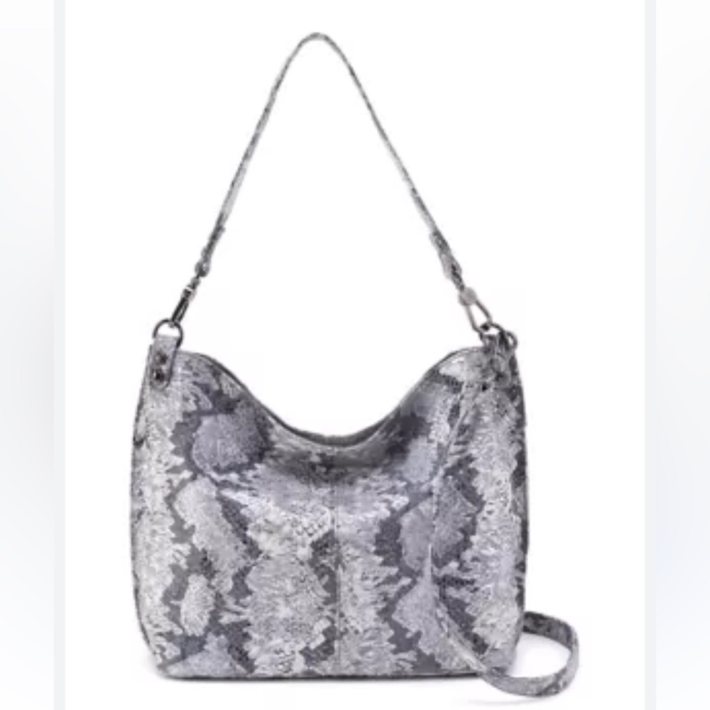 Hobo snake skin floral bag